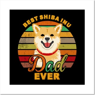 Best Shiba Inu Dad Ever Posters and Art